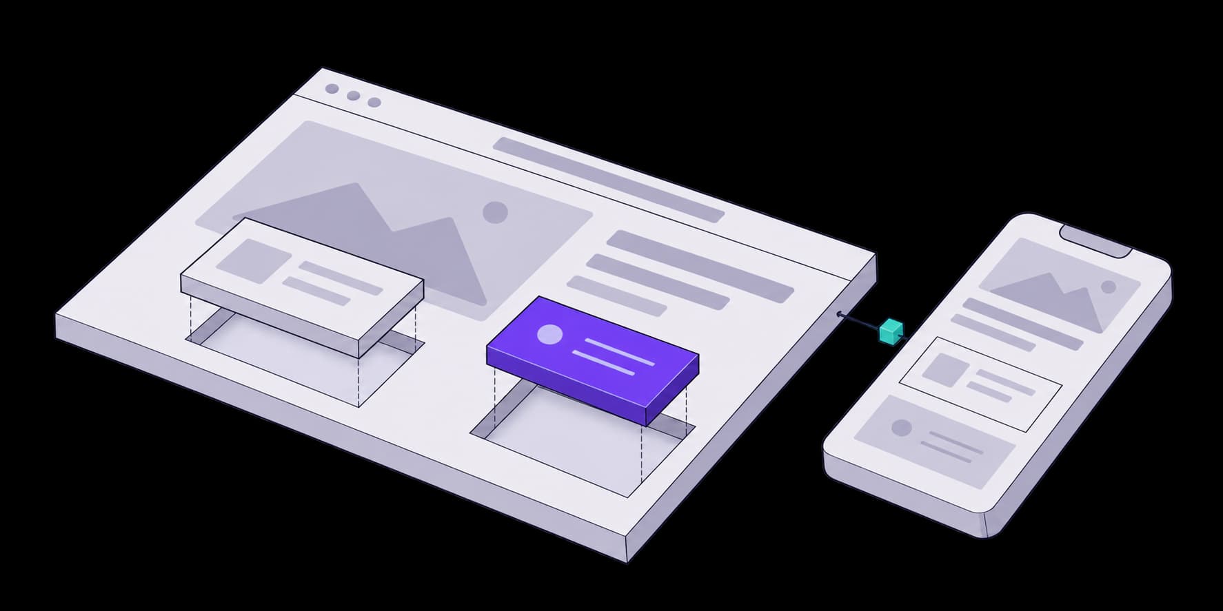 Une page web composée de modules sur mesure et adaptée au mobile